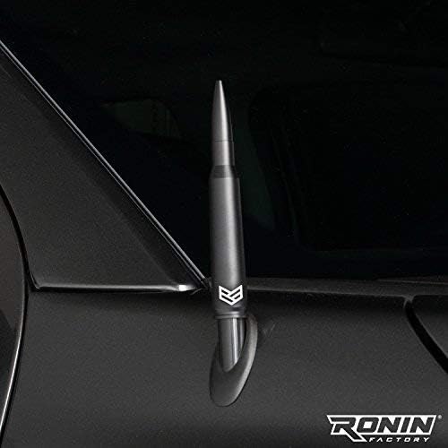 Bullet Antenna Chevy Silverado & GMC Sierra Trucks - 50 Cal Truck Antenna Accessories - Carwash Safe - Short Replacement Antenna for Truck