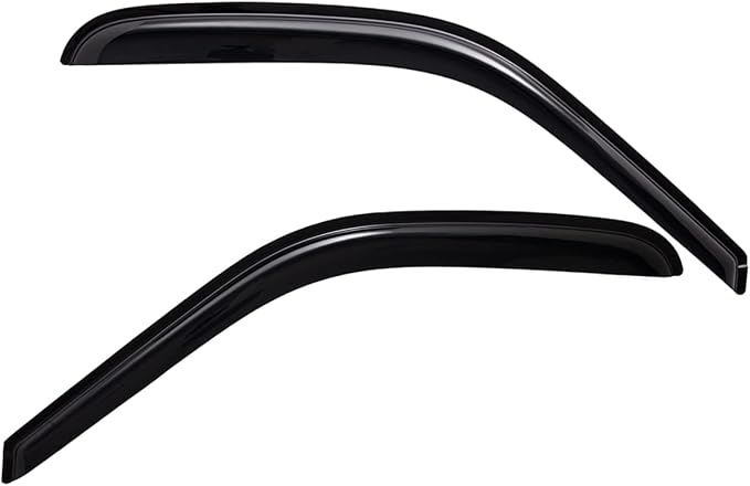 Extra Durable Tape-on Window Visor, Fits 1988-1998 Chevrolet & GMC C/K 1500, 2500, 3500 Regular/Extended Cab, 1992-1999 Tahoe & Yukon, 1992-1994 Blazer (NOT Fit S10 Blazer), Smoke, 2-Pcs
