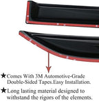 2018-2024 Window Visors Rain Guards for Chevrolet Equinox | Window Deflectors, Vent Visor, Sun Shades, Window Shields, Dark Smoke, Car Accessories