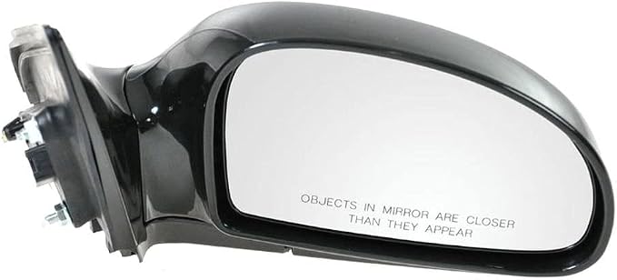 Passenger Side Power Heated Mirror Paint to Match Smooth Black Compatible with 2004 2005 2006 2007 2008 2009 Kia Spectra Spectra5 KI1321130