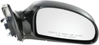 Passenger Side Power Heated Mirror Paint to Match Smooth Black Compatible with 2004 2005 2006 2007 2008 2009 Kia Spectra Spectra5 KI1321130