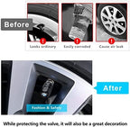 for BMW Keychain, Alloy Valve Stem Caps and Car Keyring Combo Compatible with BMW 1 3 5 6 Series X1 X3 X7 X5 X6 Z4 7 M Series, Black