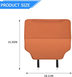Zpana 2PCS Car Kick Mat Back Seat Protector, Microfiber Leather Vehicle Back Seat Cover with Storage Pocket, Automotive Backseat Anti-Kick Pad for Kids Pets, Universal for Truck SUV RV (Light Brown)