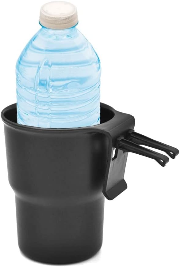 Car Cup Holder Hook, Wear-Resistant Auto Drink Holder 3.54'' Caliber Window Door Cup Holder with Ventilation Clip for Coffee Water Bottles Key Coin