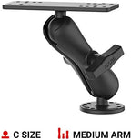 Drill-Down Marine Electronics Mount – Fish Finder & GPS Mount with Medium Arm (RAM-111U)