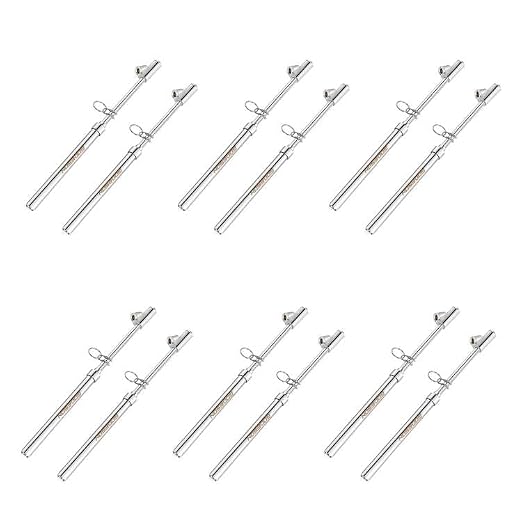 Dual Head Tire Pressure Gauge,Heavy Duty Pen Tire Gauge Range 10-150PSI; 1-10Bar,Dual Head Truck Air Pressure Gauge (Pack of 12)…