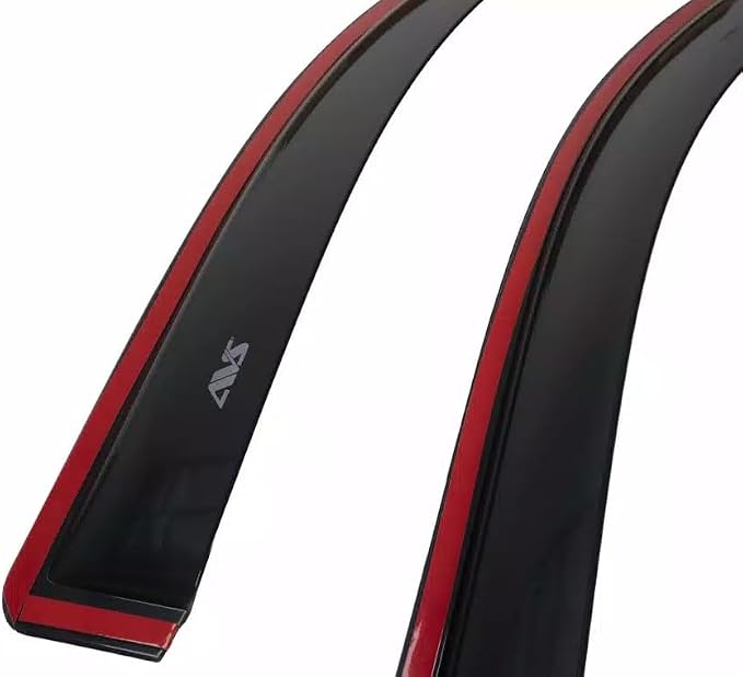 Auto Ventshade [AVS] In-Channel Rain Guards For 2009 - 2024 Dodge Ram 1500 (19-24 Classic Body Only); 2010-2025 Ram 2500 & 3500 MEGA/CREW CAB ONLY | Window Vent Visors, 4 pcs. - Smoke | 194109
