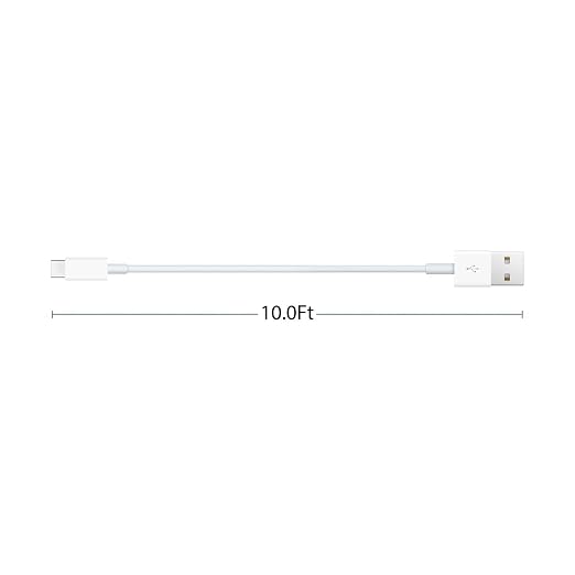 3 Pack USB A to USB Type C Cable Fast Charging Cable for iPhone 16E 16 15 Pro Plus Pro Max for iPad Pro/Air 5th 4th Mini 6th Gen Charger Charging Cord, for MacBook Pro and More [10FT]