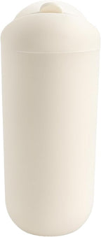 Car Trash Can with Flip Lid, Mini Portable Silicone Auto Cup Holder Garbage Bin, Leakproof Vehicle Trash Storage, Universal Car Accessories for SUV Truck Van Home Office(Beige)
