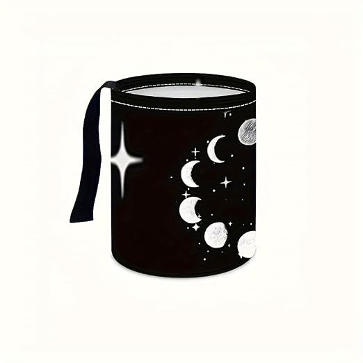 Portable Reusable Waterproof Car Trash Bin, Sun and Moon | Multipurpose Vehicle Organizer, Road Trip Essentials