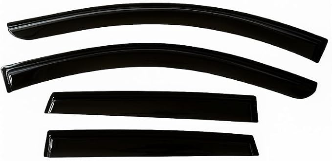 2015-2024 Tape-On Rain Guards for Nissan Murano Side Window Visor Deflectors Extra Thick Vent Shades 2016 2017 2018 2019 2020 2021 2022 2023