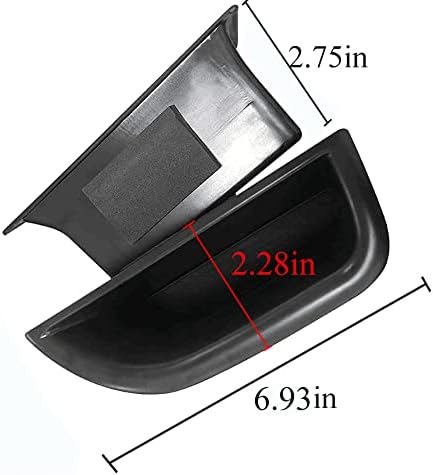 Black Front Row Door Side Storage Box Handle Pocket Armrest Phone Container Fits on Mercedes Benz E Class E350 E400 E500 E63 AMG W212 2010 2011 2012 2013 2014 2015