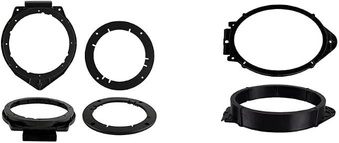 Metra 82-3006 6" to 6-3/4" Speaker Adapter for GM Multi 05-Up & Metra 82-3004 2014 6X9 Speaker Adapter for Select GM Trucks,Black