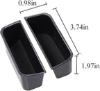 4pcs Door Side Storage Box Compatible with Ford Fusion 2013 2014 2015 2016 2017 2018 2019 2020 Armrest Phone Container Door Organizer Handle Pocket ABS Tray Insert Glove Pallet