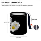 Portable Reusable Waterproof Car Trash Bin, Multipurpose Vehicle Organizer, Road Trip Essentials (Daisy)