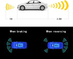 Backup Parktronic System Car Auto Vehicle Reverse with 8 Parking Sensors kit Distance Detection LCD Distance Display Sound Warning …