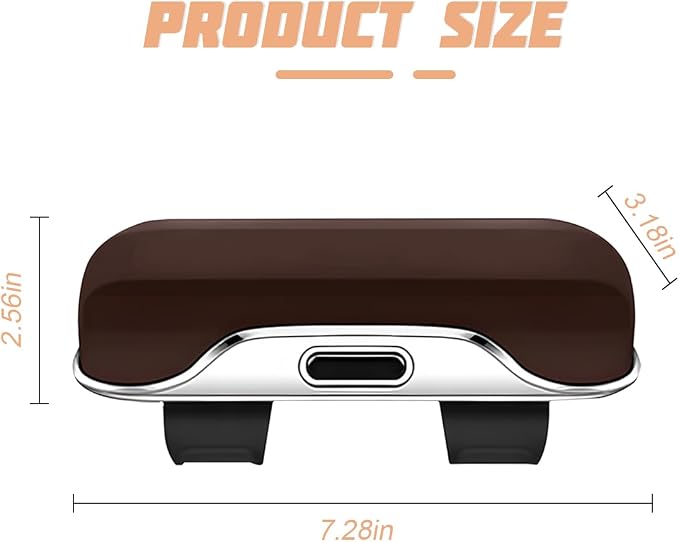 Sunglasses Holder for Car Sun Visor, Protective Automotive Eyeglasses Storage Case Hanger, Soft Vehicle Interior Glasses Organizer Box Accessories, Universal for SUV Sedan Truck (Brown)