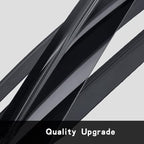 Original 4pcs Vent Window Wind Deflector Compatible with 2010-2016 Cadillac SRX, Out-Channel Dark Smoke Sun Snow Rain Guard Shades, Sunproof Tape on Side Window Visor CL4P01