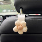 2 Pack Car Purse Hooks, Cute Bow Car Seat Headrest Hook Hanger for Purses and Bags, Space-Saving Car Accessory(Darkbrown)
