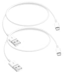 2pack 1.5FT Short CarPlay Charger Cable Compatible for IPhone 17/16E/16/15, 17Air, 15 16 17 Pro Max,Plus Charging Cord, USB A to USB C Woven Cable for AirPods 4, AirPods Pro (2nd/3rd Gen) Charger Cord