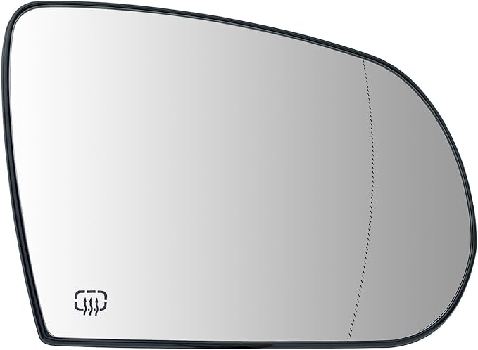 Passenger Side Mirror Replacement for Jeep Cherokee 2014-2019 Jeep Compass 2017-2021, Right Exterior Side Rearview Mirrors Glass, with Backing Plate, Power Heated
