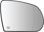 Passenger Side Mirror Replacement for Jeep Cherokee 2014-2019 Jeep Compass 2017-2021, Right Exterior Side Rearview Mirrors Glass, with Backing Plate, Power Heated