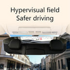 Car Rear View Mirror, 12Inch Interior Clip-on Wide Angle Convex Rear View Mirror, Car Accessories HD Wide Angle Extended Curved Mirror to Reduce Blind Spot Effectively for More Cars