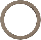 Ergonomic Grip Steering Wheel Cover/Protector for Small Size Steering Wheels in Cars, SUVs, Boats (13.5-14.5") (Genuine Leather (Beige))