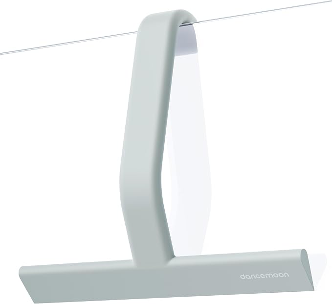 JustHang Shower Squeegee for Glass Doors, All-One-Piece Award-Winning Silicone Squeegee with Built-in Hook for Bathroom, Window, Mirror, Tile Wall,Car, Streak-Free Cleaner,10-Inch Sage Green