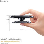 【2-PACK】Magnetic phone holder for car, [ Super Strong Magnet ] [ with 4 Metal Plate ] iPhone Magnetic car mount for cell phone, [ 360° Rotation ] Universal Dashboard adhesive Car Magnetic Phone Mount