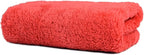 Microfiber Car Wash Drying Towels Professional Grade Premium Microfiber Towels for Car Wash Drying 450GSM 16 in.x 16 in. Pack of 6 (6 Pack, Red)