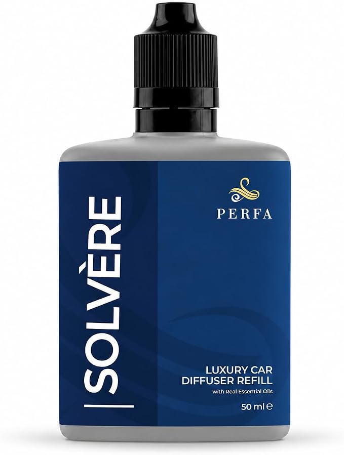 Solvère Car Air Freshener Refill (50ml) | Long Lasting Car Perfume with Solvère Fragrance | Strong Automotive Air Freshener by