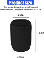 Leather Car Cup Holder, Hanging Automotive Back Seat Bottle Holders, Scratch-Resistant Vehicle Door Drink Holder, Clip-On Auto Organizer Accessories for Soda Cans, Coffee (Black/2PCS)