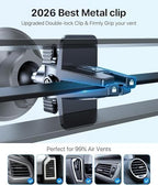 for MagSafe Car Mount [20xN55 Strongest Magnet] Magnetic Phone Holder for Car Vent Stable Metal Clip 360 Adjustable Magnetic Car Phone Holder Mount for iPhone 17 Pro Max 16 15 14 13 Plus Mini