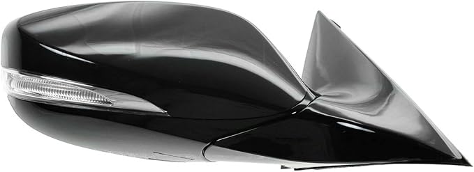 Passenger Side Mirror Assembly Electric Adjustment Heated No Memory Black Compatible with 2012-2013 Hyundai Veloster With Panoramic Sunroof HY1321195 HY1321219