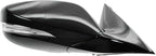 Passenger Side Mirror Assembly Electric Adjustment Heated No Memory Black Compatible with 2012-2013 Hyundai Veloster With Panoramic Sunroof HY1321195 HY1321219