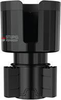 Stupid Technologies - XSpander – Universal Cup Holder Expander for Yeti, Hydro Flask & Big Bottles – Adjustable, Durable, Car Compatible – Black