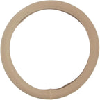 Ergonomic Soft Grip Steering Wheel Cover - Sporty Leather Grip for Standard Size Wheels 14.5-15 inch Beige