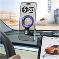 for Tesla Phone Mount,for Model 3/Y/Cybertruck Phone Mount Accessories【Metal Pull Rod】 for Tesla Magnetic Phone Holder Fits iPhone 16 Pro Max Plus 15 14 13 12