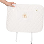 Car Kick Mats Back Seat Protector with Floral Design Anti-kick Seat Back Cover for SUV and Cars Convenient Small Storage Pocket Scratch and Easy Installation