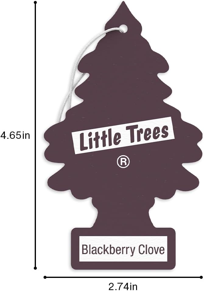 Car Air Freshener | Hanging Tree Provides Long Lasting Scent for Auto and Home | 24 Air Fresheners |Blackberry Clove