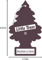 Car Air Freshener | Hanging Tree Provides Long Lasting Scent for Auto and Home | 24 Air Fresheners |Blackberry Clove
