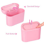 Pink Car Trash Can with Lid, Mini Auto Garbage Can with 30 Trash Bags, Leakproof Automotive Garbage Container Bin, Multipurpose Organizers and Storage for Car, Home, Office (Pink)