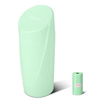 Car Trash Can Bin with Lid - Car Garbage Can Cup Holder - Green Mini Leakproof Vehicle Trash Garbage Can Bin with 20pcs Trash Bags-Car Organizers and Storage for Front Back Seat Accessories