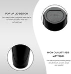 Car Trash Can with Lid, Mini Car Garbage Bin Leakproof Cup Holder Trash Can, Multipurpose Organizer Door Pocket Trash Cup Fits Auto Home Office, Universal Garbage Can (Black)