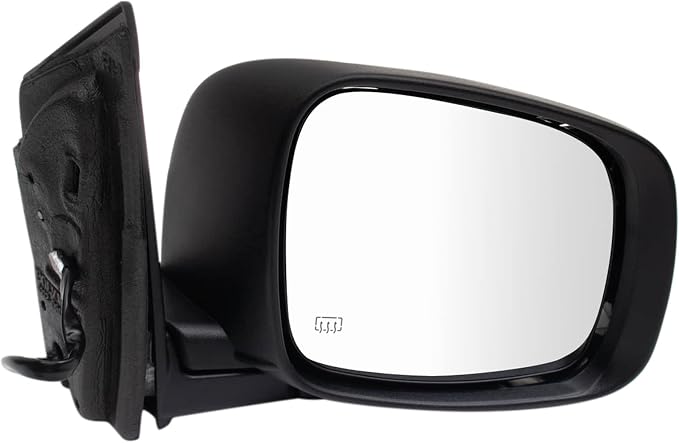 Driver and Passenger Side Mirror Set Power Heated Power Folding Smooth Black Compatible with 2008-2016 Chrysler Town & Country 2008-2009 Dodge Grand Caravan CH1320385 CH1321385