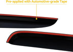 Window Rain Guards Visors Shield for 2022-2026 Toyota Tundra Double Cab, Out-Channel Window Vent Wind Shades Deflectors for 22-26 Tundra Extended Cab