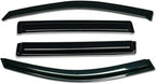 Tape-On Rain Guard 4-Piece for 2018-2022 Chevy Traverse Windows Visor Shield Shade Smoke 94553