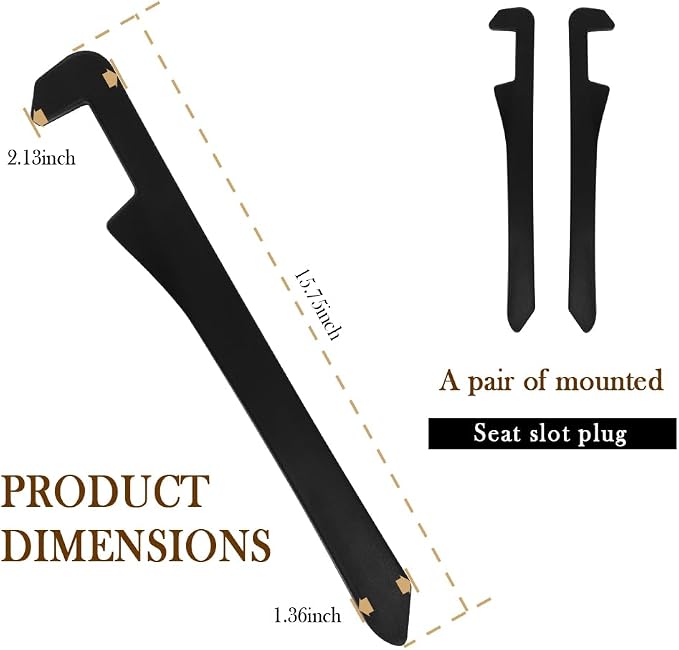 Car Seat Gap Filler 2 Pack - One Second Embedded Car Seat Crack Gap Filler for Holding Water Cup/Phone/Key - Car Inserts Between Seats