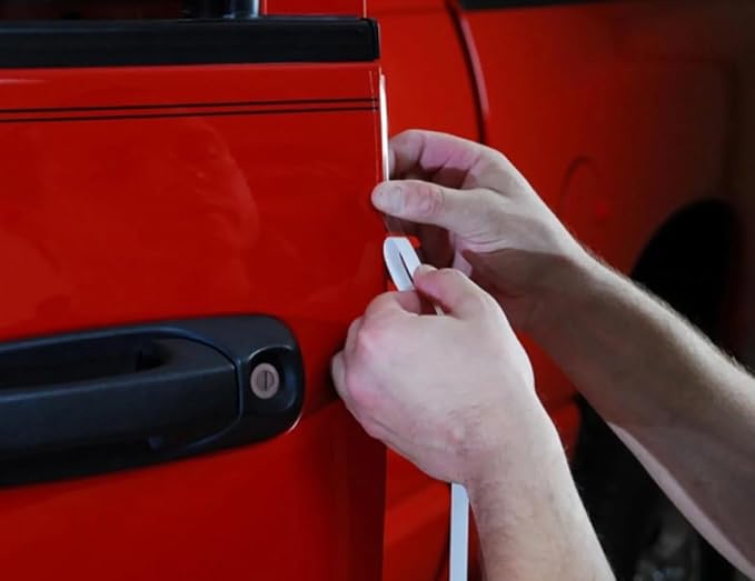 Car Door Edge Paint Protection Film PRE-Cut Strips (5 Doors) Car Door Protector Edge Guard Scratch 8mil Clear Invisible Universal Car Truck (5 Doors) Made in USA